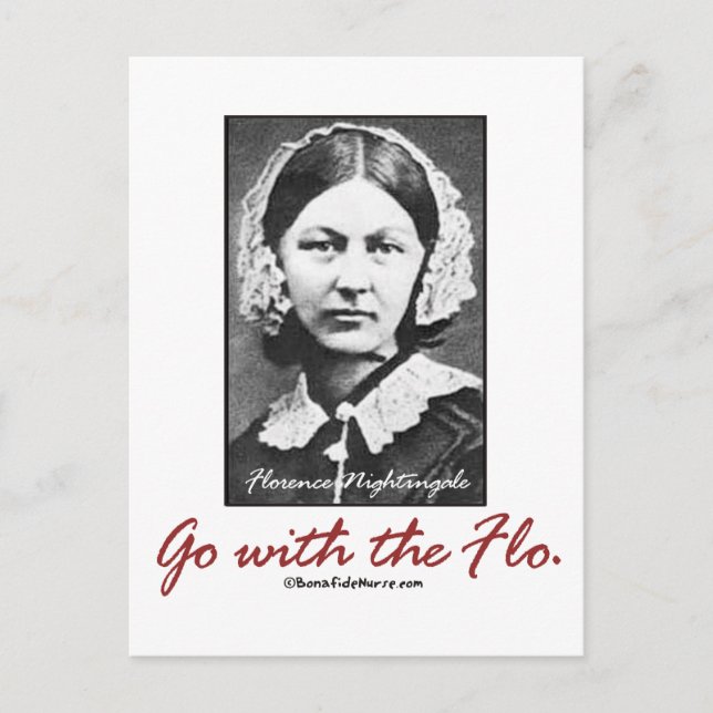 Carte Postale Aller avec Florence Nightingale (Devant)