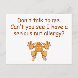 Carte Postale Allergie des noix