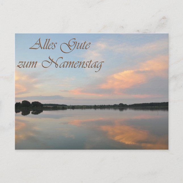 Carte Postale Alles Gute zum Namenstag (Devant)
