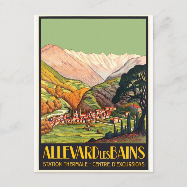 Carte Postale Allevard, Les Bains, France (Devant)