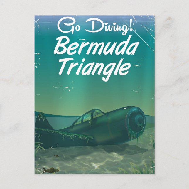 Carte Postale Allez Plonger ! Affiche de voyage du triangle des  (Devant)