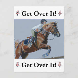 Carte Postale Allez-Y ! Cheval Jumper
