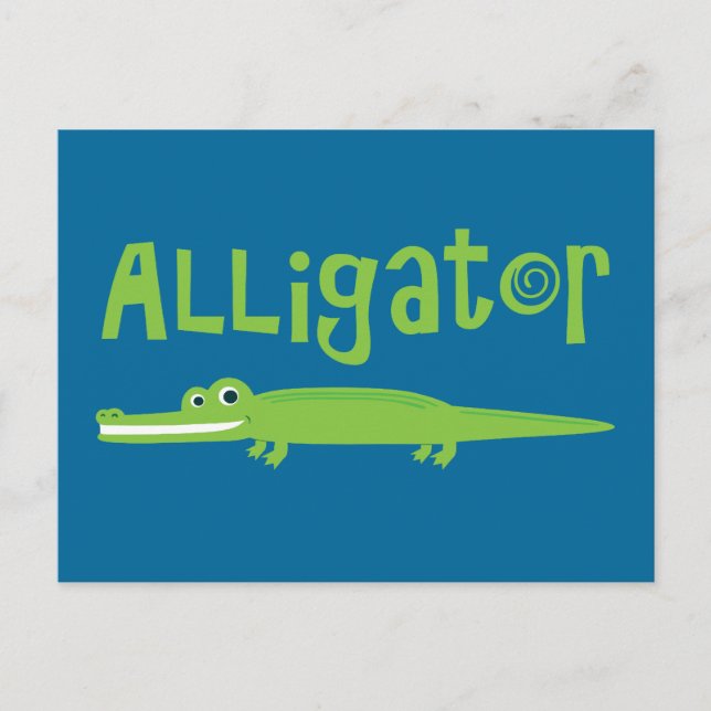 Carte Postale Alligator (Devant)