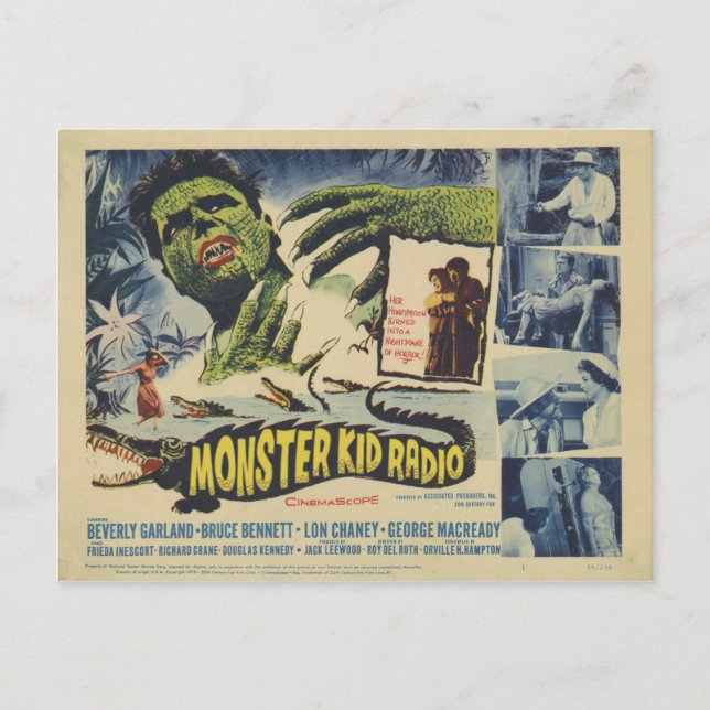Carte Postale Alligator Monsters from Monster Kid Radio Postcard (Devant)