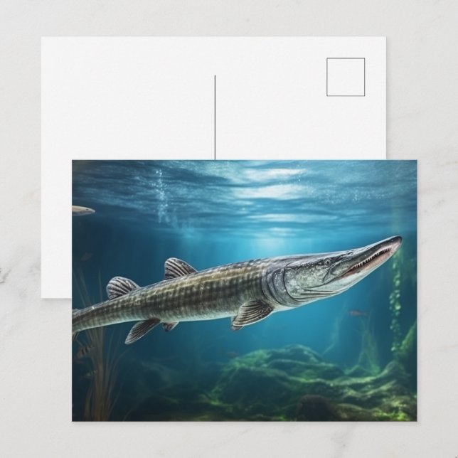 Carte Postale Alligator poisson à sucre nager Poisson (Devant / Derrière)