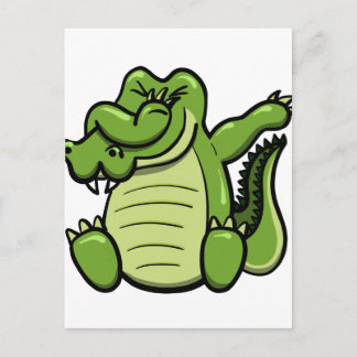 Carte Postale Alligator pour animaux de fond
