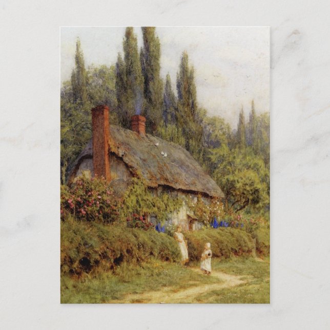 Carte Postale Allingham West Horsley Surrey Enfants Sur Un Chemi (Devant)