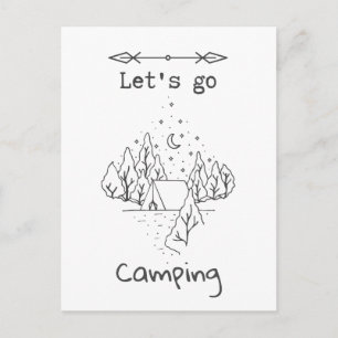 Carte Postale Allons camper