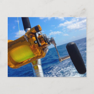 Carte Postale Allons pêcher