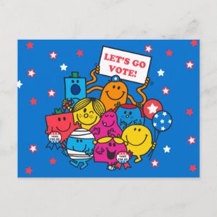 Carte Postale Allons voter !