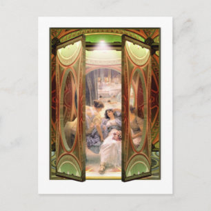 Carte Postale Alma-Tadema Porte Ouverte sur Les Bains