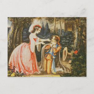 Carte Postale Almaviva s'agenouille devant sa femme en contritio