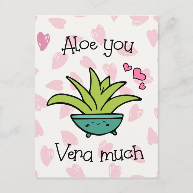 Carte Postale Aloe Vous Vérrez Beaucoup Amour Mignonne (Devant)