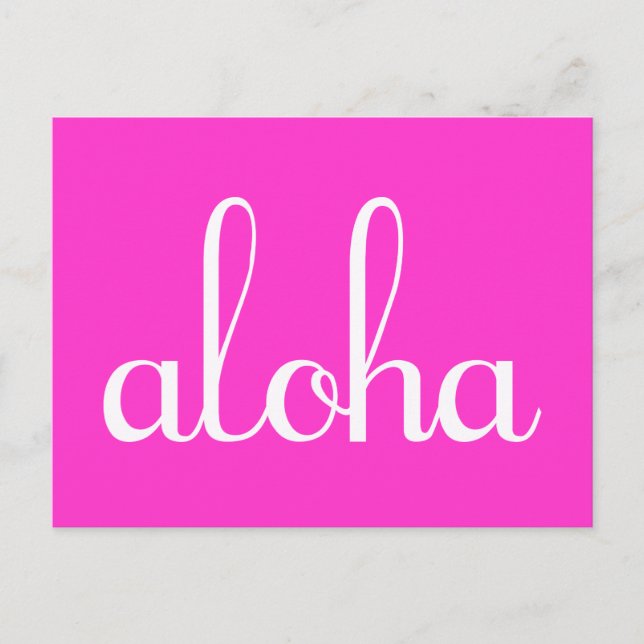 Carte Postale Aloha ! (Devant)
