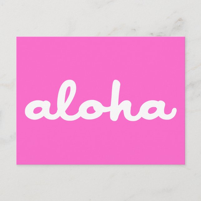 Carte Postale Aloha ! (Devant)