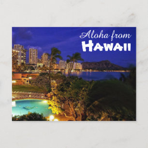 Carte Postale Aloha de Hawaii Postcard