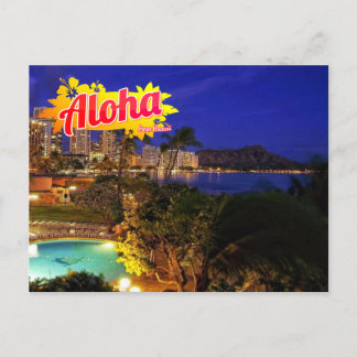 Carte Postale Aloha de Hawaii Postcard