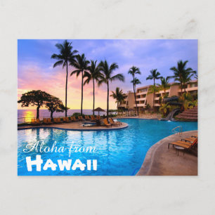 Carte Postale Aloha de Hawaii Postcard