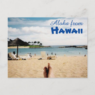 Carte Postale Aloha de Hawaii Postcard