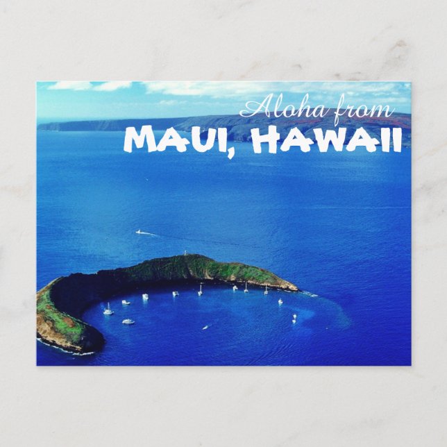 Carte Postale Aloha de Maui Hawaii (Devant)