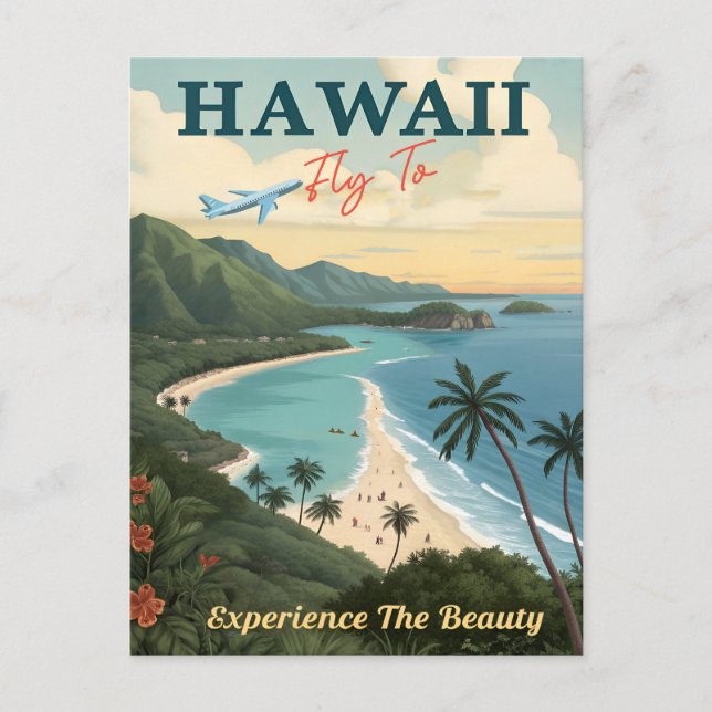 Carte Postale Aloha depuis le Paradis : Hawaï (Devant)