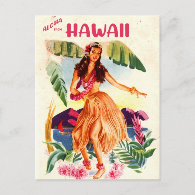 Carte Postale Aloha d'Hawaï (Devant)