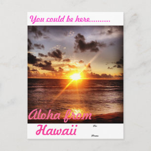 Carte Postale Aloha d'Hawaii