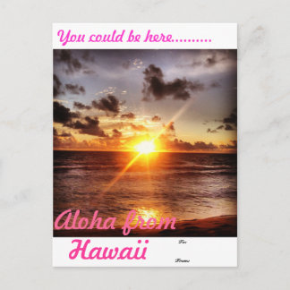 Carte Postale Aloha d'Hawaii