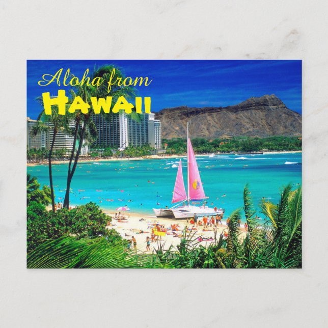 Carte Postale Aloha d'Hawaii (Devant)
