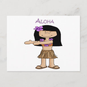 Carte Postale Aloha Girl