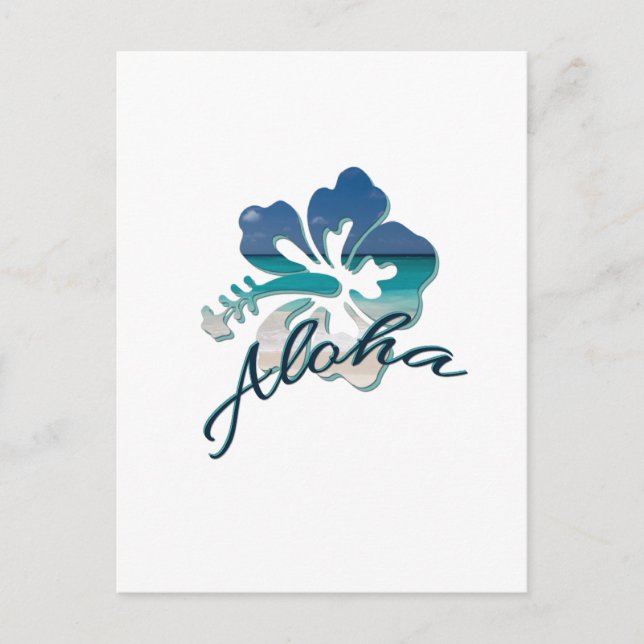 Carte Postale Aloha Hawaï Hibiscus Flower (Devant)