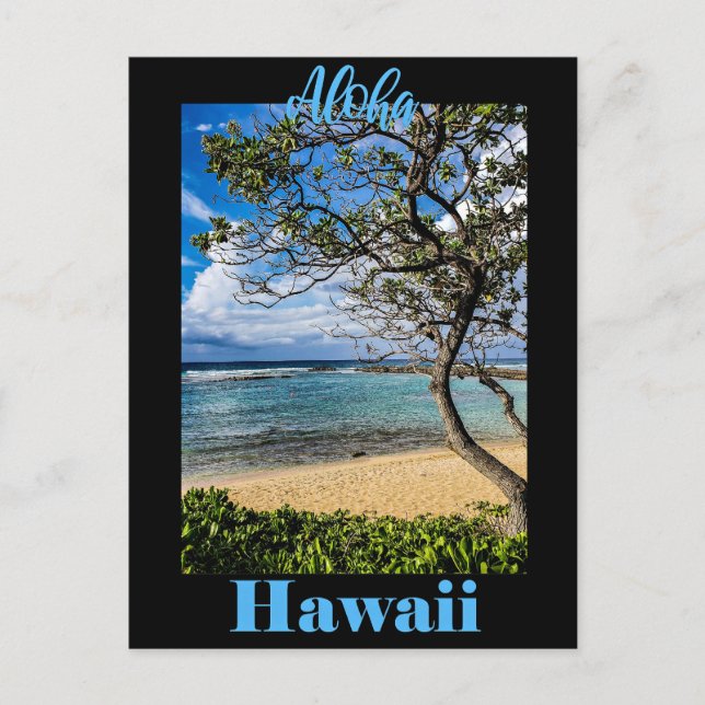 Carte Postale Aloha Hawaii affiche de voyage (Devant)