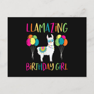 Carte Postale Alpaca Fête Llama