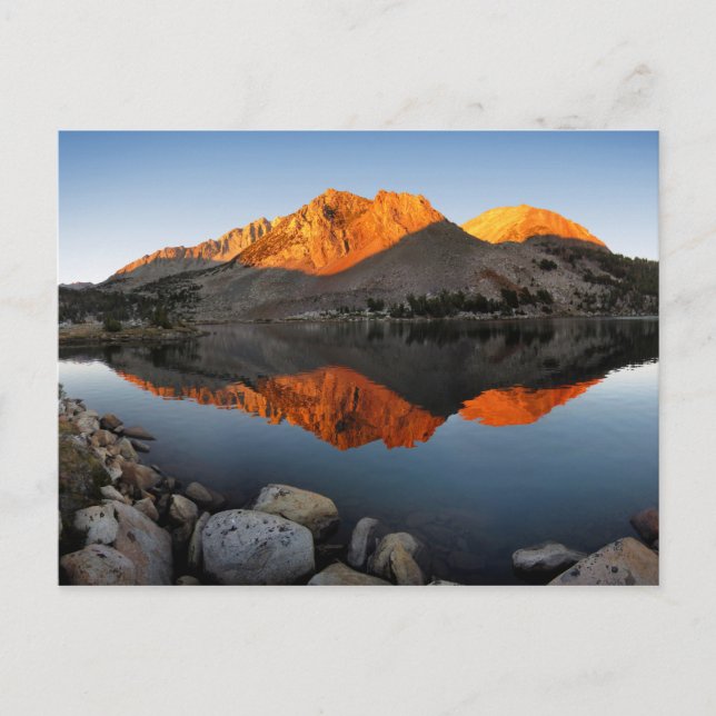 Carte Postale Alpenglow Sunset du lac Virginia - sentier John Mu (Devant)