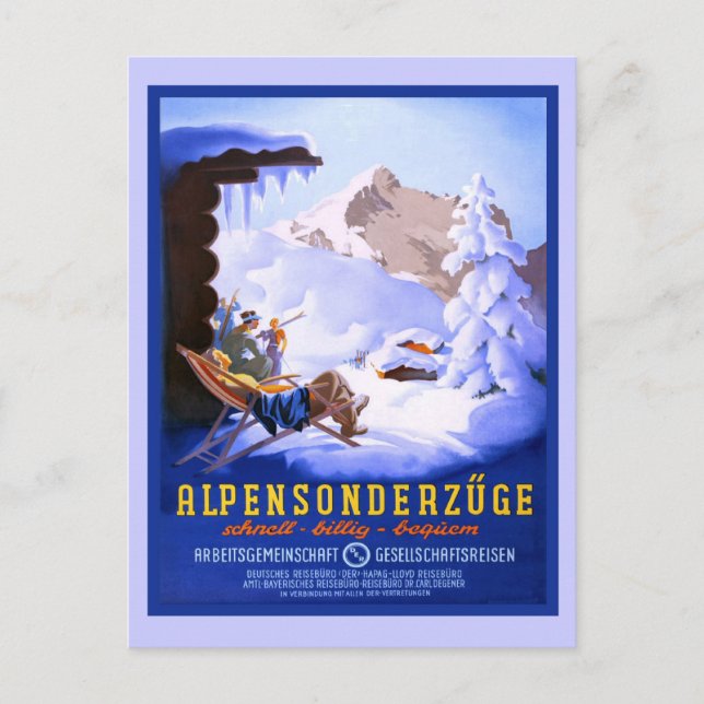 Carte Postale Alpensonderzuge, Allemagne (Devant)