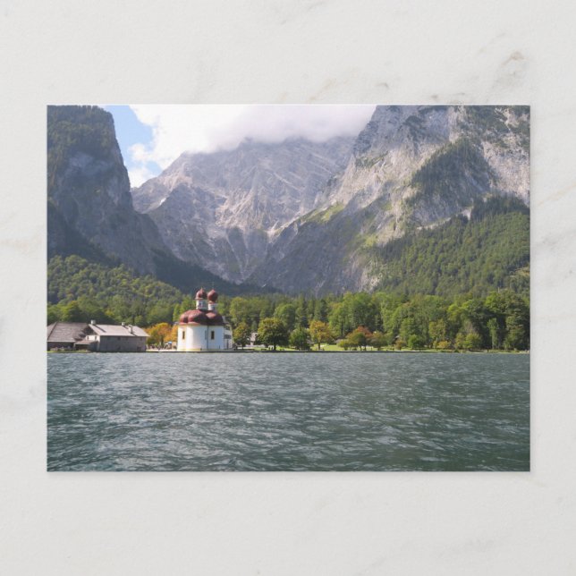 Carte Postale Alpes bavaroises de Königssee (Devant)