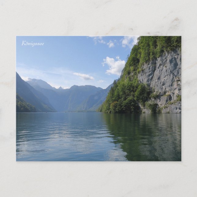 Carte Postale Alpes bavaroises de Königssee (Devant)