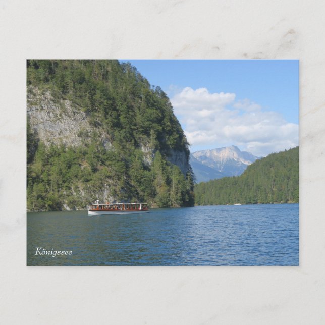 Carte Postale Alpes bavaroises de Königssee (Devant)