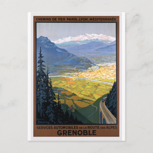 Carte Postale Alpes ferroviaires vintages (Devant)