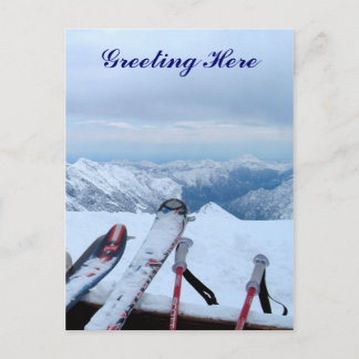Carte postale Alpes neigeuses
