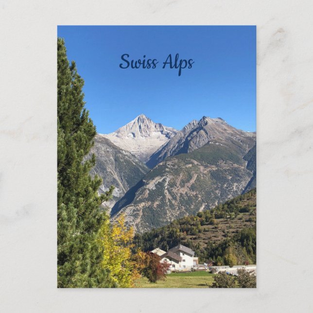 Carte postale Alpes suisses (Devant)