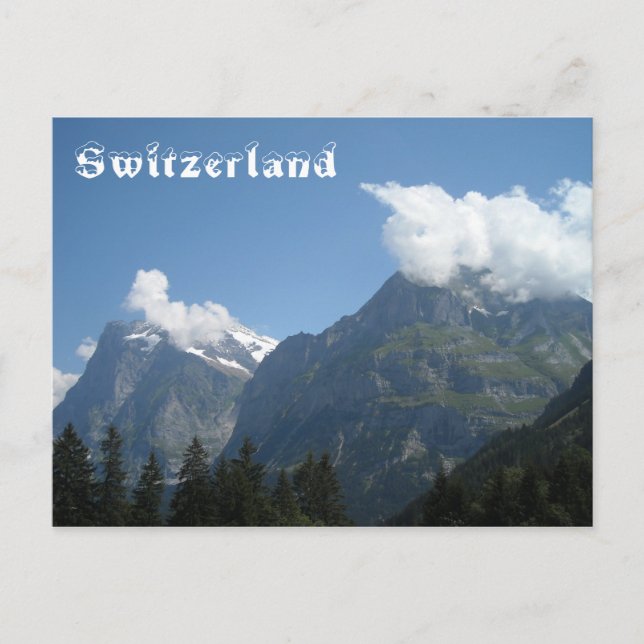Carte postale Alpes suisses (Devant)