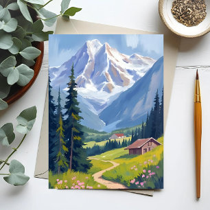 Carte Postale Alpes suisses montagne versant Suisse voyage