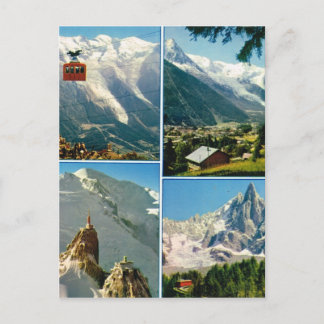 Carte Postale Alpes vintages, Chamonix Mt Blanc