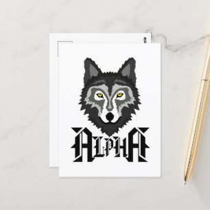 Carte Postale Alpha Wolf
