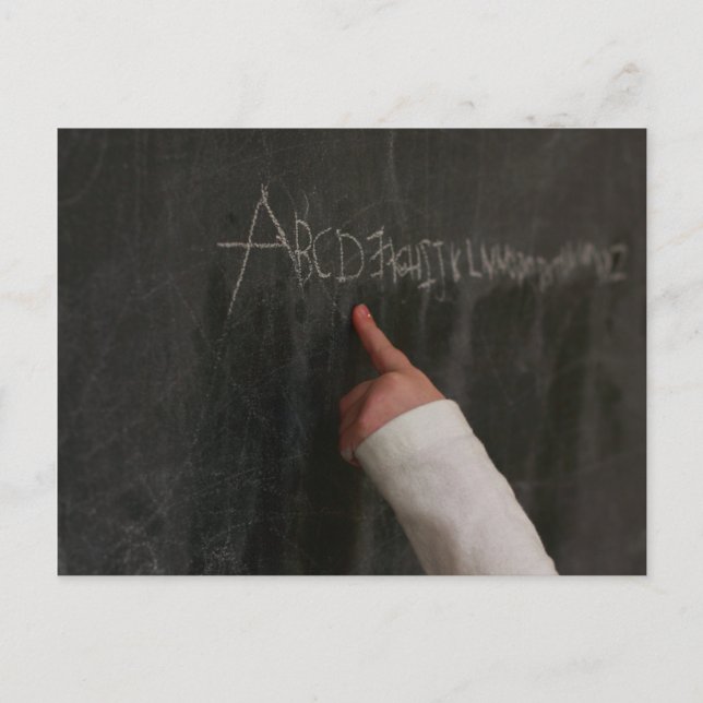 Carte postale Alphabet (Devant)