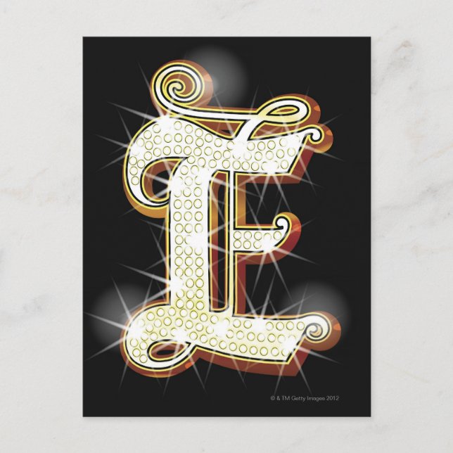 Carte Postale Alphabet à bille E (Devant)