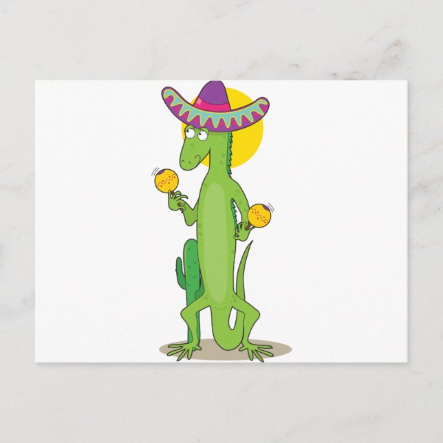 Carte Postale Alphabet animal Iguana (Devant)