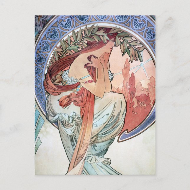 Carte Postale Alphonse Mucha (Devant)