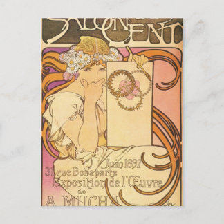 Carte Postale Alphonse Mucha Art Déco